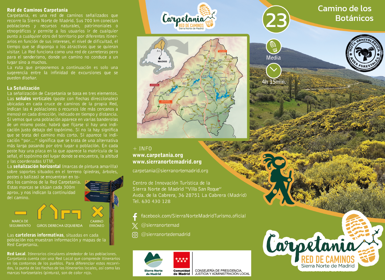 CARPETANIA RED DE CAMINOS CAMINO DE LOS BOTANICOS 1