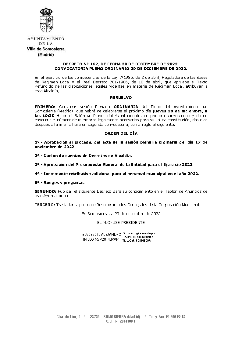 Convocatoria pleno 20221117