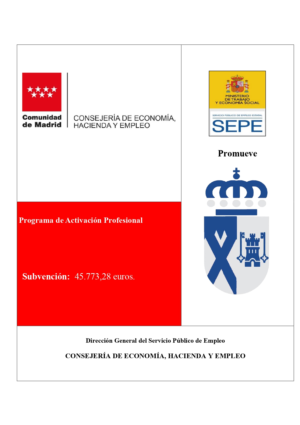 CARTEL SUBVENCIÓN ACTIVACIÓN PROFESIONAL 2024