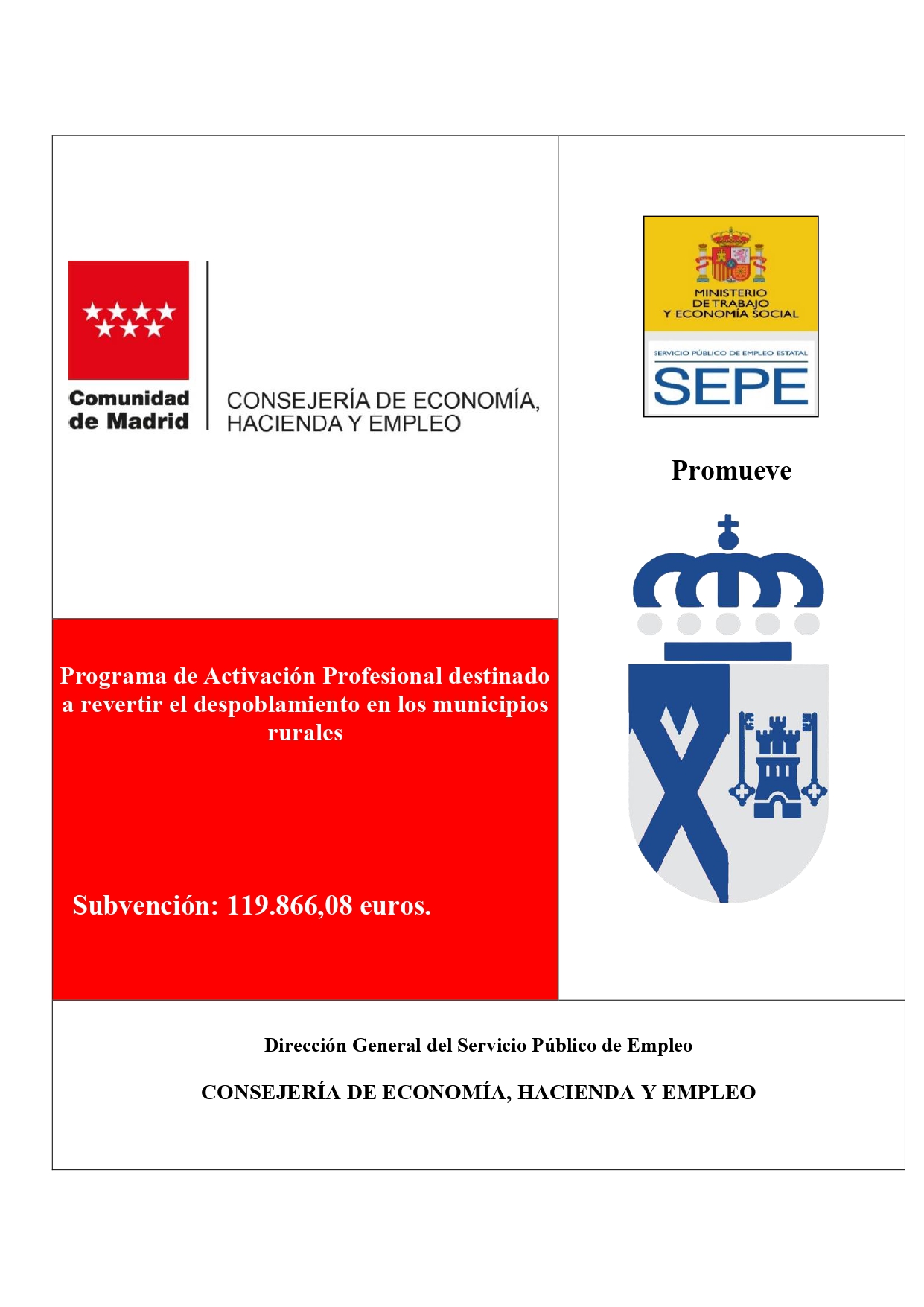 CARTEL SUBVENCIÓN EMPLEO RURAL 2024