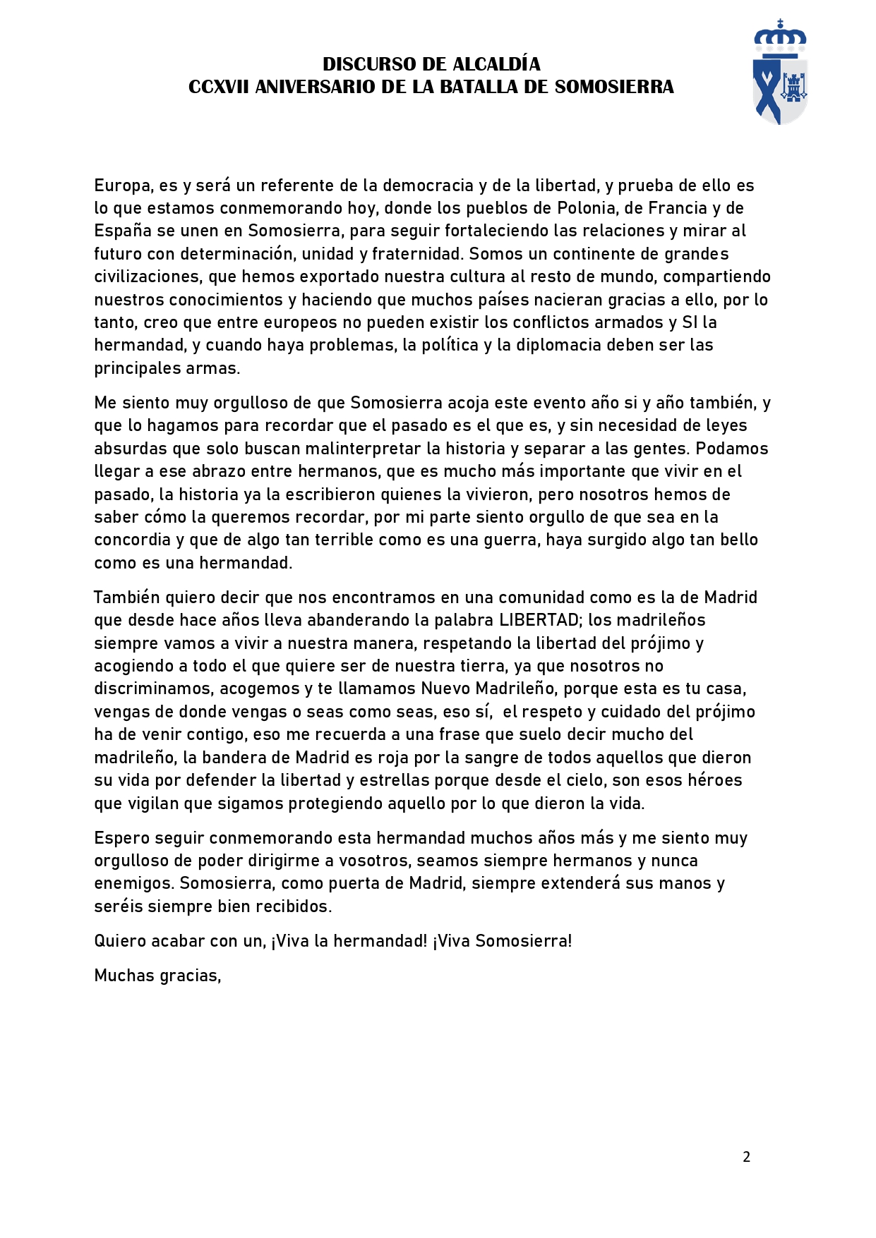 Discurso de 216 aniversario de la batalla de Somosierra pages to jpg 0002