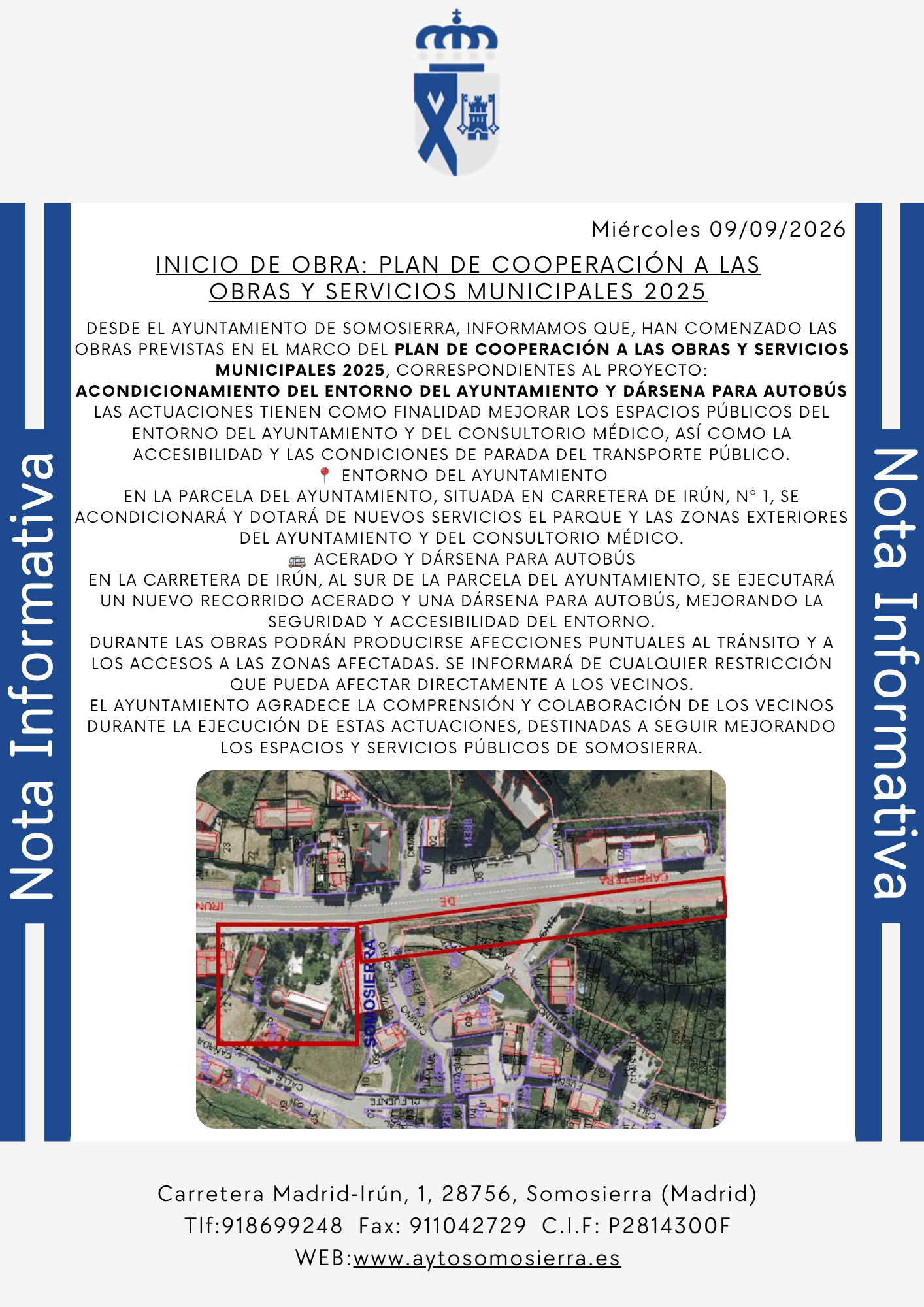 Nota Informativa Obra PECOS 2025 AYTO Y DARSENA 1